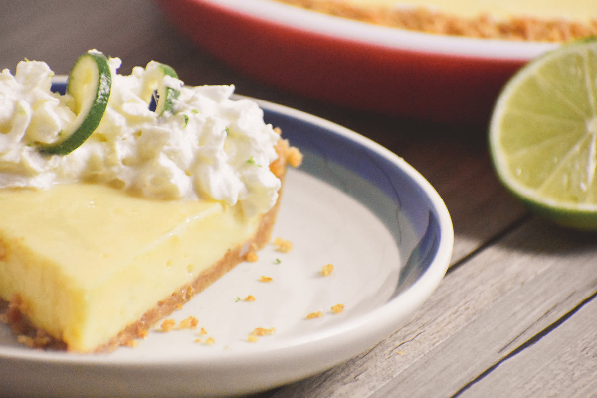 Key Lime Pie with Homemade Graham Cracker Crust